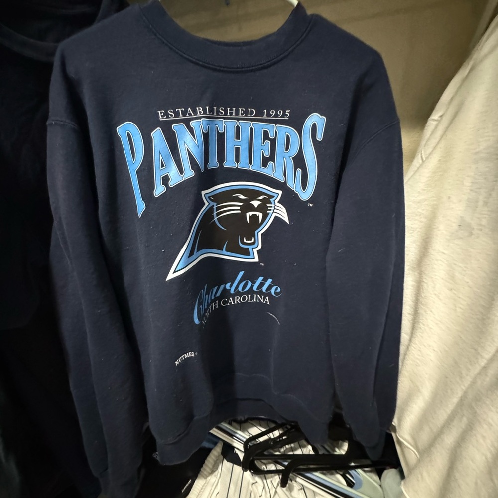 Panthers Blue Crewneck
